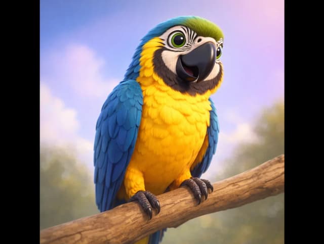 Scarlet Macaw · Realistic 3D