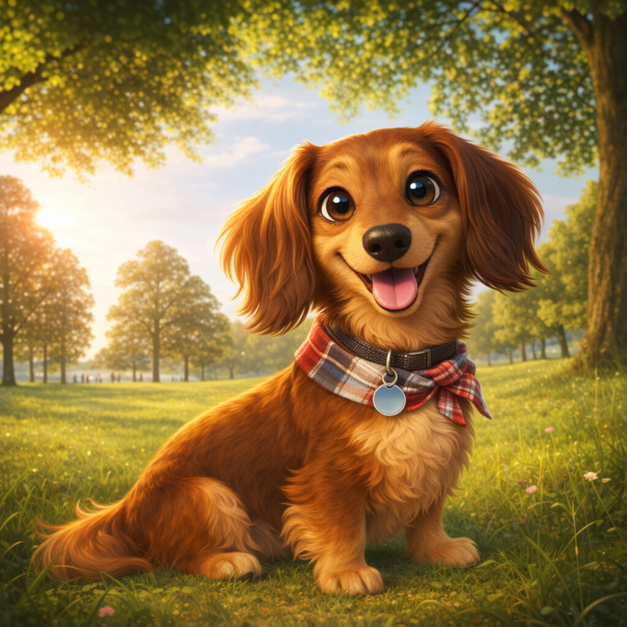 Colored cartoon pet